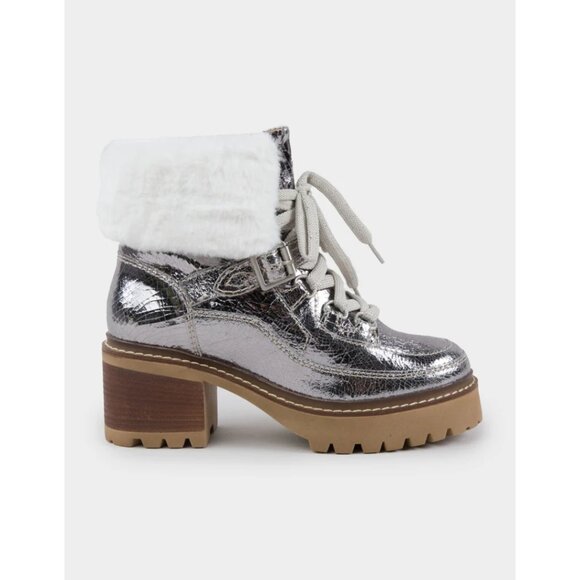 New Free People Cozy Jasper Pewter Hiker Boots Size 10 - Picture 3 of 10